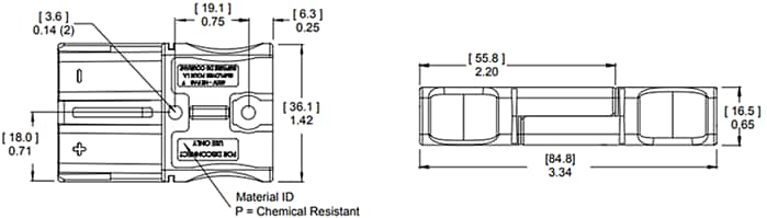 Anderson Power Products SBS50 / SBS75X Heavy Duty Power Connectors
