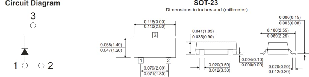 Application Circuit Diagram - Comchip Technology BAS16-HF SMD Switching Diode