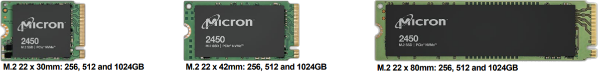 Micron 2450 Solid State Drives (SSD) with NVMe®