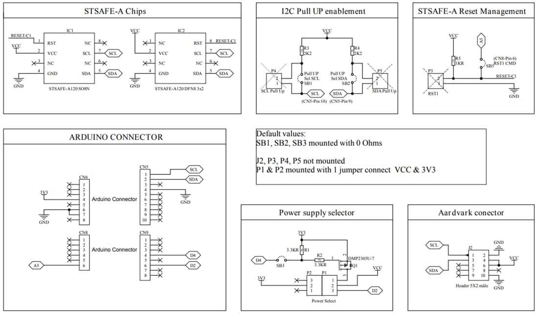 Schematic - STMicroelectronics X-NUCLEO-ESE01A1 Secure Element Expansion Board