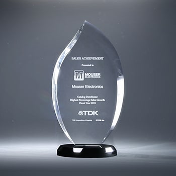 Mouser Electronics Honored with Top Distributor Award from TDK